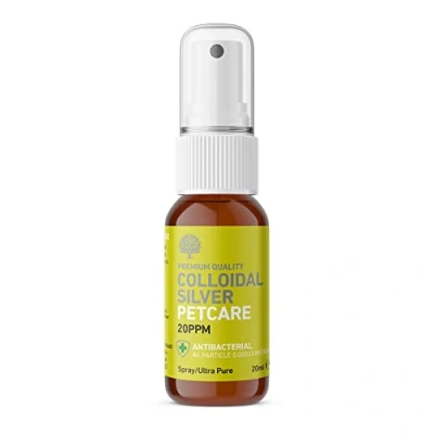 Image of Nature&#039;s Greatest Secret Antibacterial Premium Quality Smallest Particle Size Crystal Clear Colloidal Silver Petcare 20ppm Pocket Spray 20ml