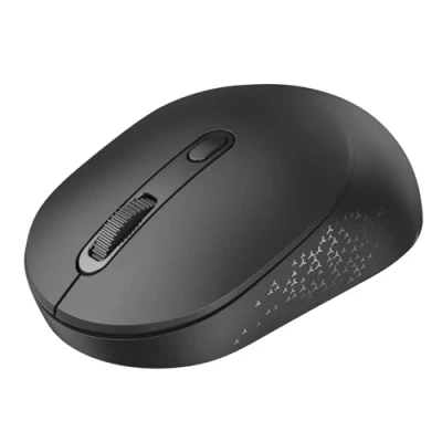 Image of TECKNET Wireless Mouse, Bluetooth Mouse (BT5.0/3.0 &amp; 2.4G), Computer Mice Silent Portable,1600 DPI Optical Sensor, Ergonomic Cordless for Laptop PC Mac, 18 Month Battery, Black