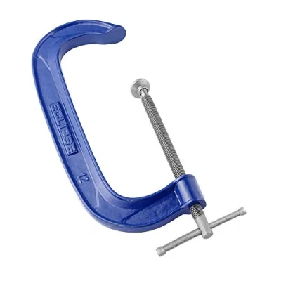 Image of 3 x Spear &amp; Jackson E20 12 Heavy Duty G Clamp, Blue, Inch