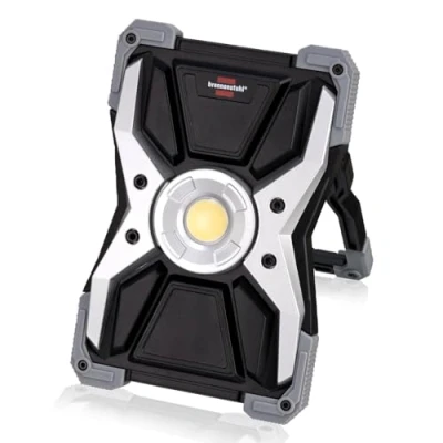Image of Brennenstuhl Rechargeable LED Work Light Rufus/LED Workshop Outdoor (3000lm, 30W, 5 Modes, Powerbank, USB Charger,Made of die cast Aluminum)