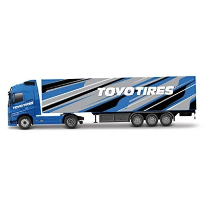 Image of Bburago B18 31461T Street FIRE HAULERS with Trailer Die Cast Truck Volvo FH16 Globetrotter 750 XXL 1:43 Scale Collectible Toy Model, Assorted Designs and Colours