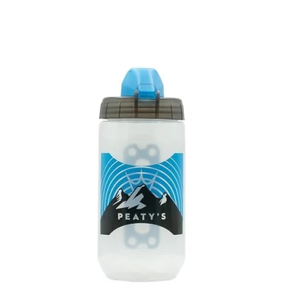 Image of Peaty&#039;s x Fidlock Lockin Magnetic 450ml Bike Water Bottle &amp; Mount, Bicycle Drink Bottles, Cycle Accessories For Mountain Biking Cycling, Premium Alternative To Cage, Twist Release Sunrise Clear