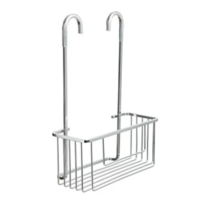 Image of TATAY Shower Caddy with Hanger, 100% Stainless, Anodized Aluminum, Modern Design, 10 Years Warranty. Measures 28 x 12.8 38.5 cm
