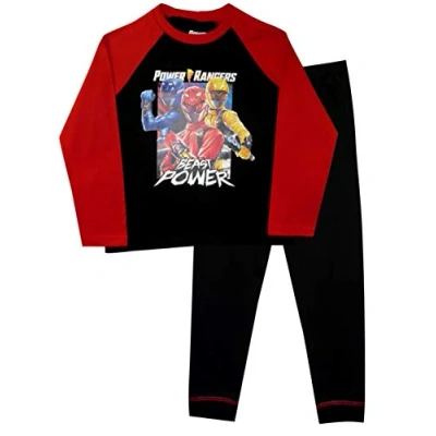 Image of TDP Textiles Power Rangers Beast Morphers Boys Pyjamas 9 10 Years Multicoloured