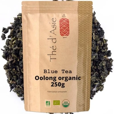 Image of Khla Organic Blue Oolong Tea 250g Wulong Loose Leaf Asian China Origin Herbal &amp; Infusion
