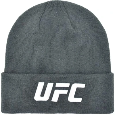 Image of Concept One Unisex&#039;s UFC Beanie Hat, Cuffed Winter Knit Cap with Logo, Charcoal, Size