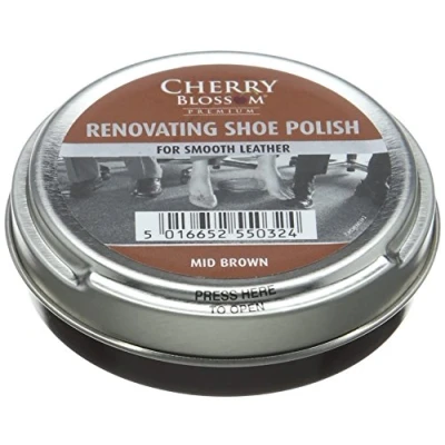 Image of Cherry Blossom Premium Renovating Shoe Treatments and Polishes PCREN03 Mid Brown 50.00 ml