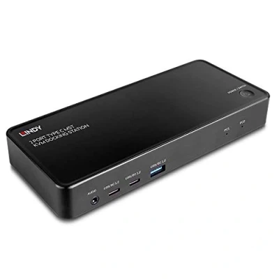 Image of Lindy 2 Port Type C MST KVM Docking Station