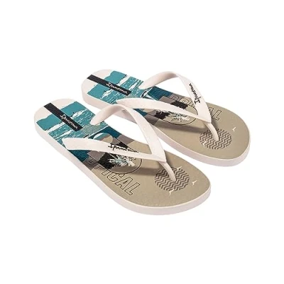 Image of Ipanema Men&#039;s Tropical Ad Flip Flop, Beige Grey Blue, 35/36 EU