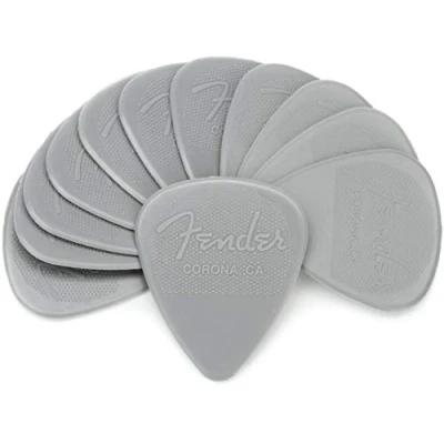 Image of Fender Nylon Picks 0.73MM Gray 12 Count Pack