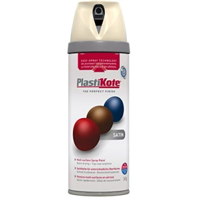 Image of Plasti kote Premium Spray Paint Satin 400ml Grey Beige
