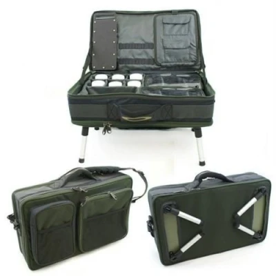 Image of NEW Ultimate Tackle Box Carp Coarse Fishing Station With Bivvy Table