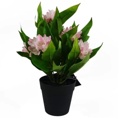Image of 18cm Artificial Freesia Plant Light Pink Flowering