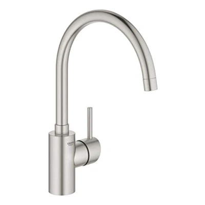 Image of GROHE Concetto New Single Lever Sink Mixer 1/2&quot; Supersteel 32661DC3