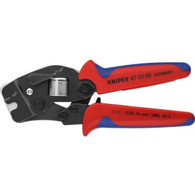 Image of KNIPEX Self Adjusting Crimping Pliers for Wire Ferrules with Front Loading, 0.08 16 mm², Square Compression, Tool, Crimper, 97 53 09