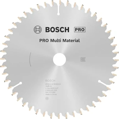 Image of Bosch 1x PRO Multi Material Circular Saw Blade for Corded Hand Held Saws (for Aluminium, Plastics, Ø mm, Professional Accessory Saw)