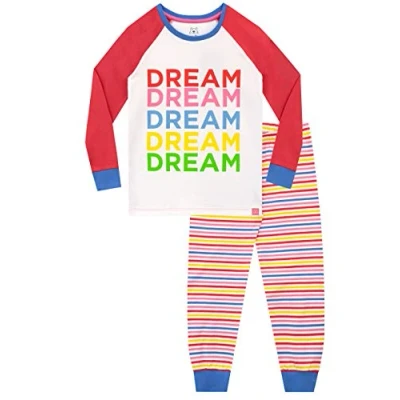 Image of Harry Bear Girls Pyjamas Rainbow Dreams Multicoloured 10 11 Years
