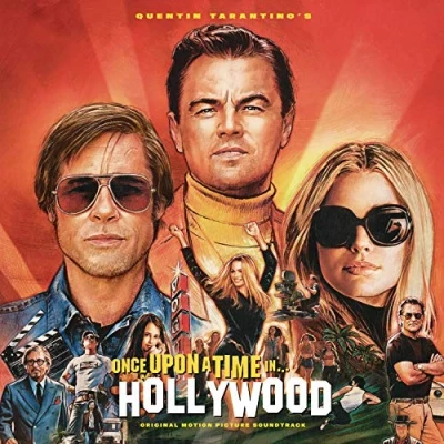 Image of Quentin Tarantino Once Upon A Time In Hollywood 180gm Orange vinyl 2019 UK 2 LP set 19075981971