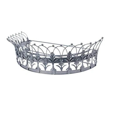 Image of Creative Co Op Decorative Metal Curtain or Canopy Crown