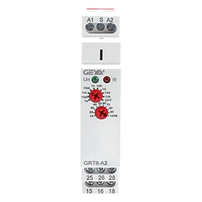 Image of GEYA Delay ON Single Function Time Relay 2 Outputs 16A Electronic Adjustable Power Timer Rail Modular(GRT8 A2,AC230V)