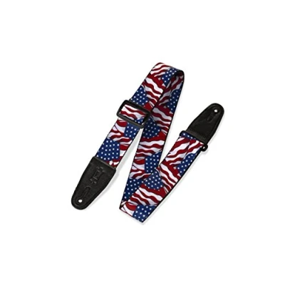 Image of Levy&#039;s MP 09 2 inch Series Polyester Guitar Straps USA Flag
