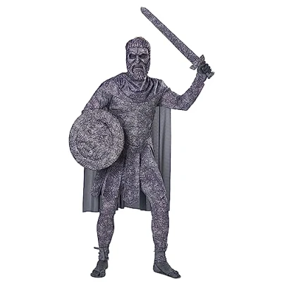 Image of California Costumes 01512 Turned to Stone Adult Costume Character Sized, Gray, Large