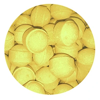 Image of 1kg Lemon Scented Bath Marbles Fizzers Mini Bombs (Approximately 100)