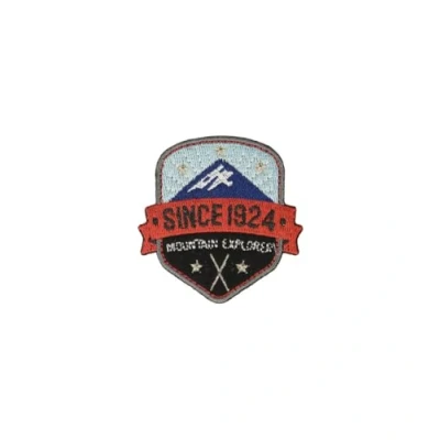 Image of mdc Since 1924 Mountain Ski Iron On Patch 4 x 5 cm