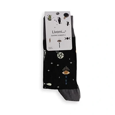Image of Livoni Esoteric Elements Regular Socks 43 46, Multi Coloured, L