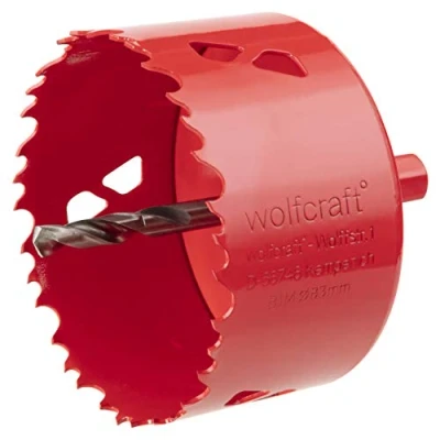 Image of wolfcraft Bi Metal Hole Saw I 5476000 for Drywall Materials, Wood, Plastics and Metals, Cutting Depth 40 mm