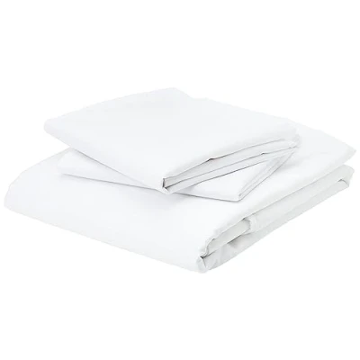 Image of Emma Barclay Grosvenor 1000 Thread Count Pin Stripe Duvet Set in White Super King Bed