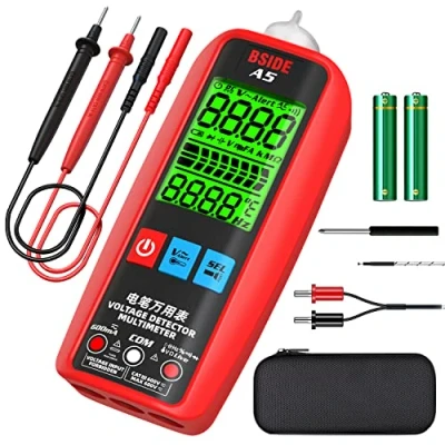 Image of BSIDE Intelligent Digital Multimeter Voltmeter Ammeter Smart Electrical Tester Auto Ranging with NCV VFC test AC DC Voltage Current Cap Amp Ohm Hz Diode Continuity Temperature Meter