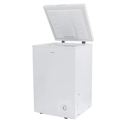 Image of Statesman CHF100 Chest Freezer, 100 Litre, 57 cm Wide, 1x Freezer Basket, Adjustable Feet, 4* Temperatures Down to 15ºC, Suitable for Outbuildings and Garages, White