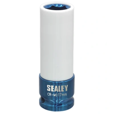 Image of Sealey Alloy Wheel Impact Socket 17mm 1/2&quot;Sq Drive