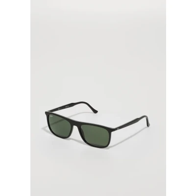 Image of Ray Ban Unisex RB2216 901/31 Sunglasses Acetate Black Green Squared Normal