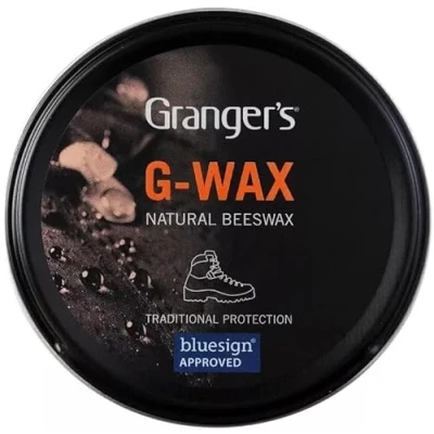 Image of ELECTROSQUARE Grangers G Wax Natural Beeswax Traditional Protection Leather Shoe Boot Waterproofer Proofer Polish Dubbing 80g Tin