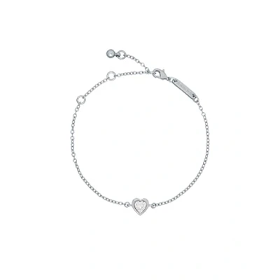 Image of Ted Baker Hansa Crystal Heart Bracelet For Women (Silver/Crystal)
