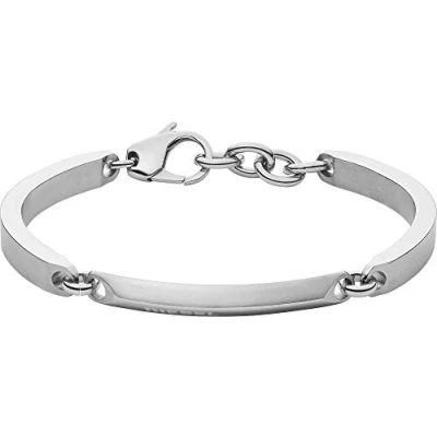 Image of Diesel Bracelet for Men Steel, 18 cm 19.5 Silver/Steel Stainless Steel Bracelet, DX1172040