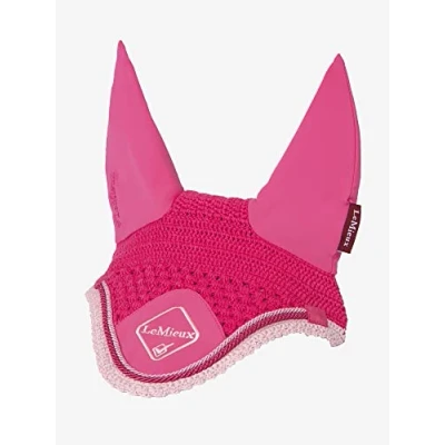 Image of LeMieux Watermelon Classic Horse Fly Hood Handmade Crochet Soft Lycra Ears Comfortable Fit Equestrian Mask Sport Wear X Large