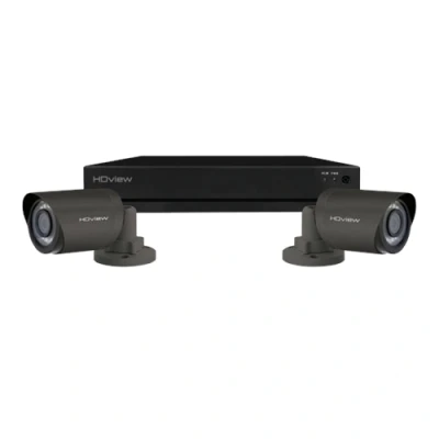 Image of ESP 4 Channel Full HD 8TB CCTV System, 2 Grey Bullet Cameras