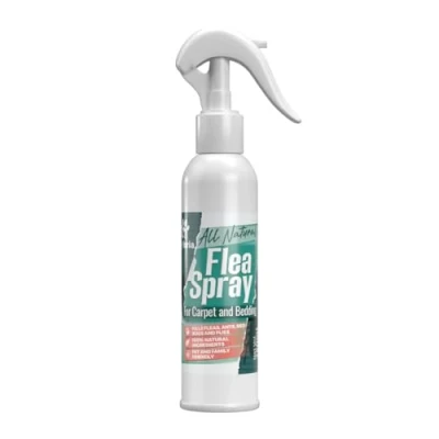 Image of Flea Spray for Bedding &amp; Carpet 100% Natural Treatment Bed Bugs Fast Acting Household Killer Home Pet Family Friendly Kills Fleas 250ml, 1 Pack