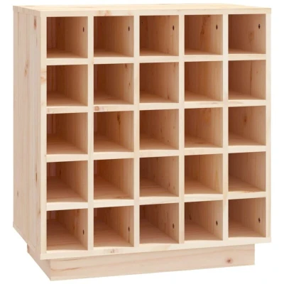 Image of vidaXL Wine Cabinet 55.5x34x61 cm Solid Wood Pine