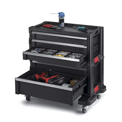 Image of Keter Organizer for Automotive Tools Mechanics and Home Garage, Black