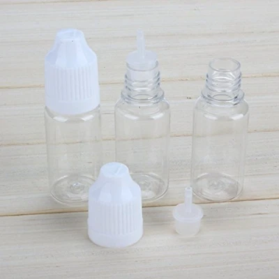 Image of Transparent PET Empty Squeezable Dropper Bottles Eye Liquid Smoke Oil Bottle(Bottle+Tip Cap+Cap) (50)