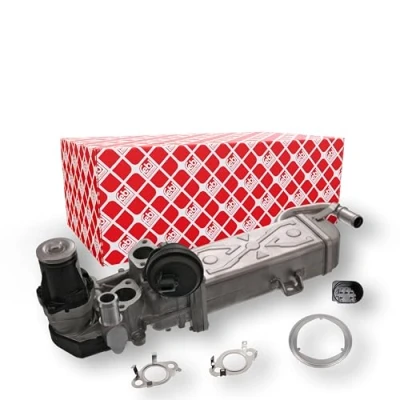 Image of 03L131512N, 03L131512NS1 EGR Module FEBI BILSTEIN 170659 with gaskets/seals VOLKSWAGEN: Polo V Hatchback, Touran I, Tiguan SEAT: Ibiza 4 ST