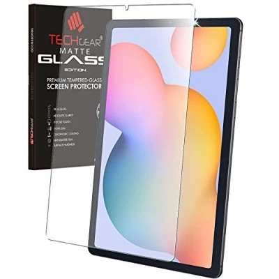 Image of TECHGEAR Anti Glare Galaxy Tab S6 Lite 10.4&quot; MATTE Glass Edition, Tempered Screen Protector [9H Toughness] [Scratch Resistant] [No Bubble] Designed For Samsung SM P610 / P615