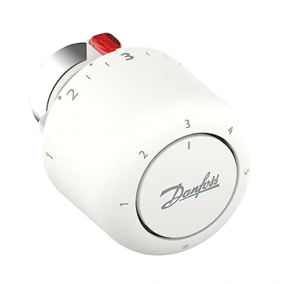 Image of Danfoss Aero Ravl, Thermostatic Radiator Valve With Gas Filled Bellow And Buil In Sensor, White