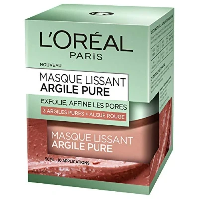 Image of L &#039;Oreal Paris Masque a &#039;Argile et aux Algues Visage Lissant Exfoliant Face 50 ml