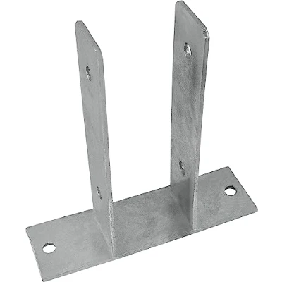 Image of Connex HV4259 71 x 60 200 4 mm U Shaped Post Base, hot Galvanized