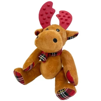 Image of Happy Pet Christmas Plush Dog Toys for Small &amp; Medium Sized Dogs (Reindeer Cuddles)